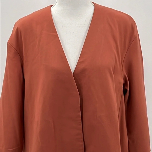COS Wool Blend Hi Low Jacket in Terra Cotta - Size 36 EU/6 US - Picture 2 of 8